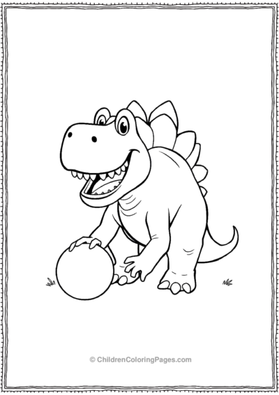 Stegosaurus-With-A-Big-Grin Free PDF Printable