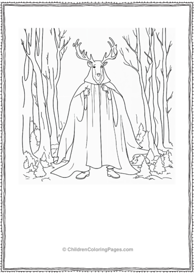 Sven In A Ghost Costume Free PDF Printable