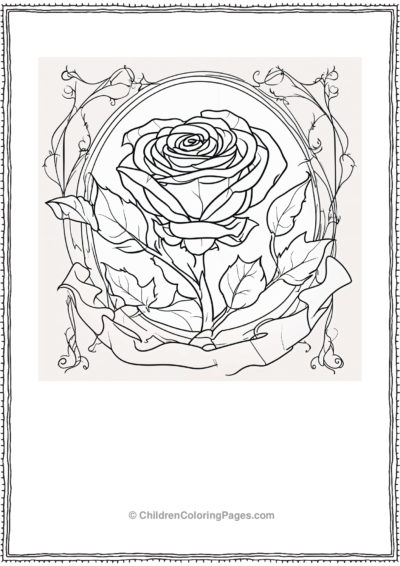 The-Enchanted-Rose-with-Bats Free PDF Printable