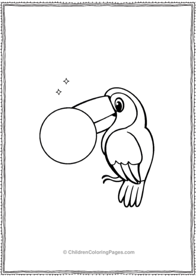 Toucan-Blowing-Large-Bubblegum Free PDF Printable