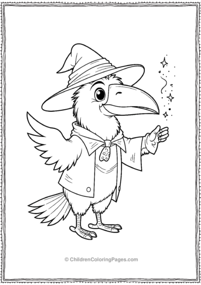 Toucan-Dressed-As-A-Wizard-Performing-Tricks Free PDF Printable