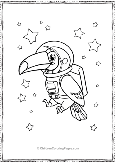 Toucan-In-A-Spacesuit Free PDF Printable