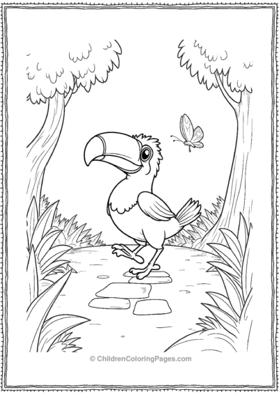 Toucan-Playing-Hopscotch Free PDF Printable