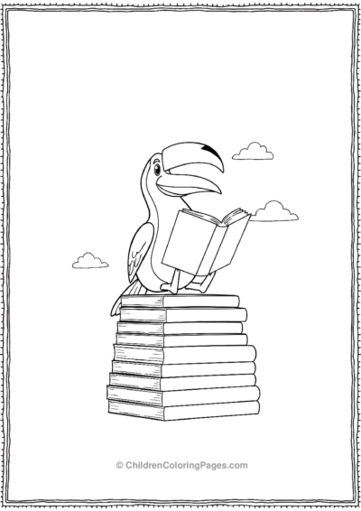 Toucan-Reading-A-Book Free PDF Printable