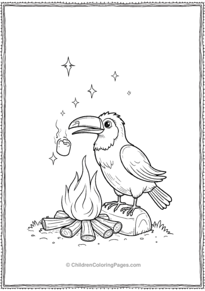 Toucan-Roasting-Marshmallows Free PDF Printable