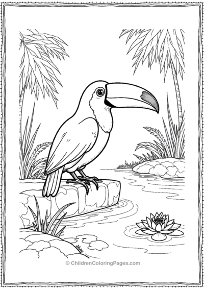 Toucan-Sitting-Quietly Free PDF Printable