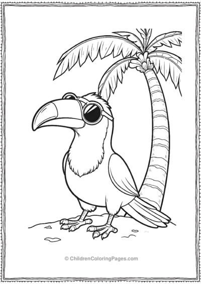 Toucan-Wearing-Oversized-Glasses Free PDF Printable