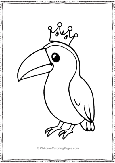 Toucan-With-Tiny-Crown Free PDF Printable