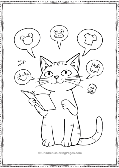 Translator-Cat-Interpreting-Monster-Languages Free PDF Printable