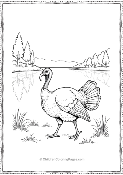 Turkey-By-A-Serene-Lake Free PDF Printable