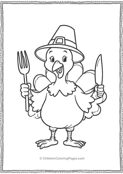 Turkey-Dressed-As-A-Pilgrim Free PDF Printable