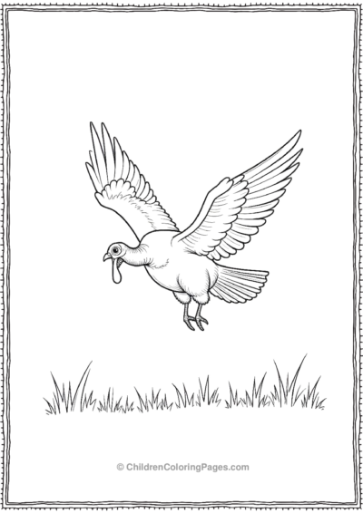 Turkey-Flying-Low Free PDF Printable