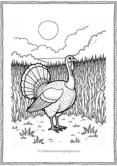 Turkey-Near-A-Corn-Field Free PDF Printable