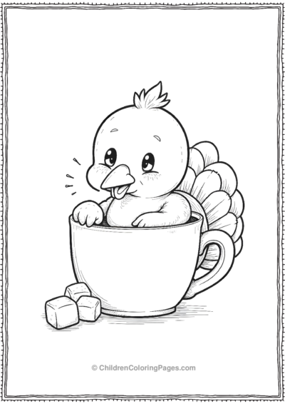 Turkey-In-A-Cup-With-Marshmallows Free PDF Printable