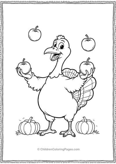 Turkey-Juggling-Apples Free PDF Printable