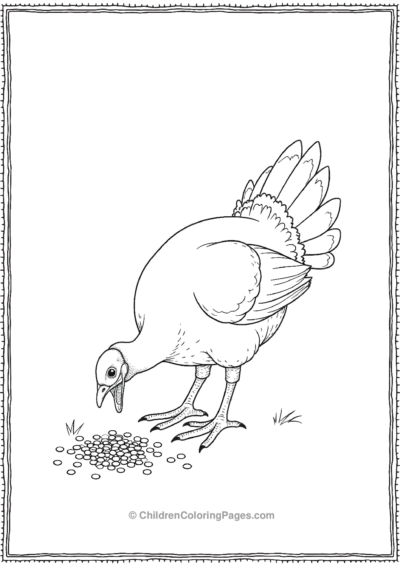 Turkey-Pecking-Grains Free PDF Printable