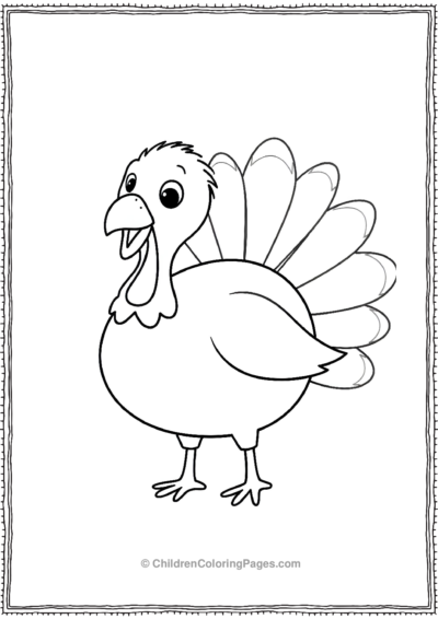 Turkey-Simple-Outline Free PDF Printable