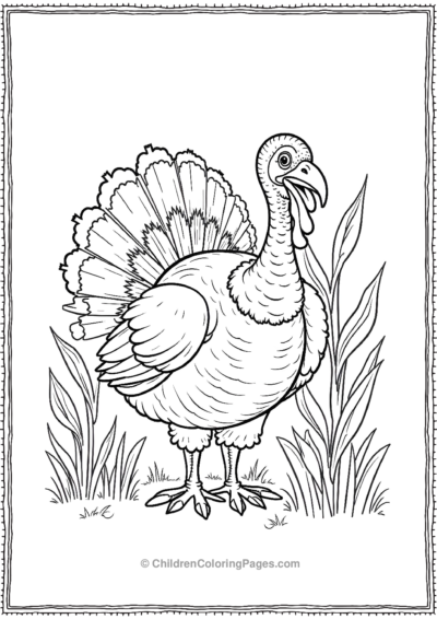 Turkey-Standing-Proudly Free PDF Printable