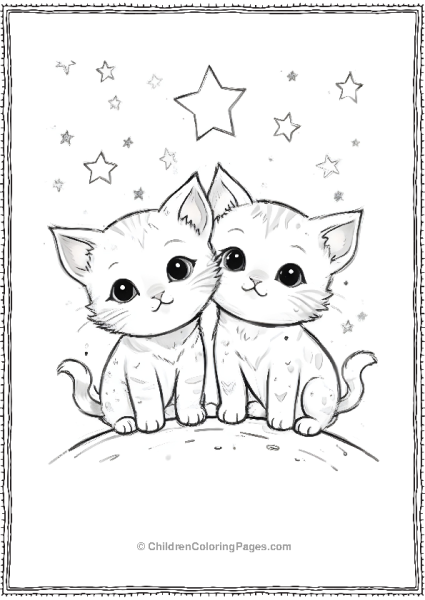 Twin Cats Scaled Free PDF Printable