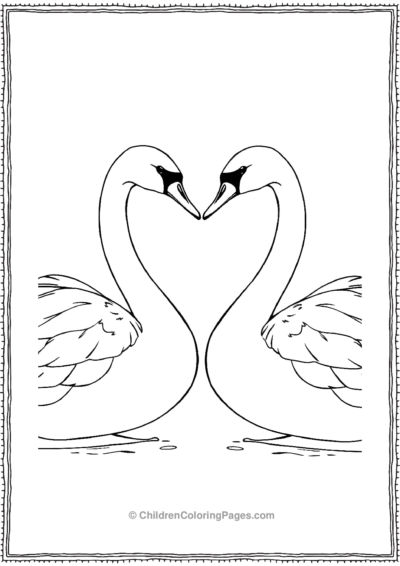 Two-Swans-Forming-A-Heart Free PDF Printable