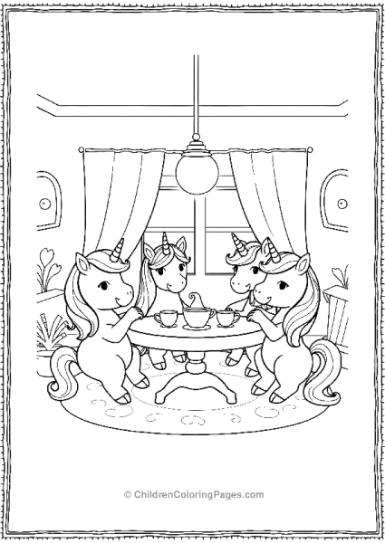 Unicorn Tea Party Free PDF Printable