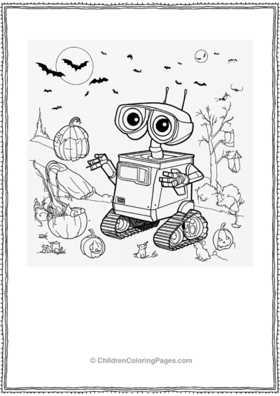 WALL E S Halloween Earth Free PDF Printable