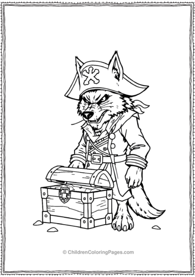 Werewolf-Dressed-As-A-Pirate Free PDF Printable