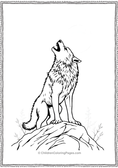 Werewolf-Howling-At-The-Full-Moon Free PDF Printable