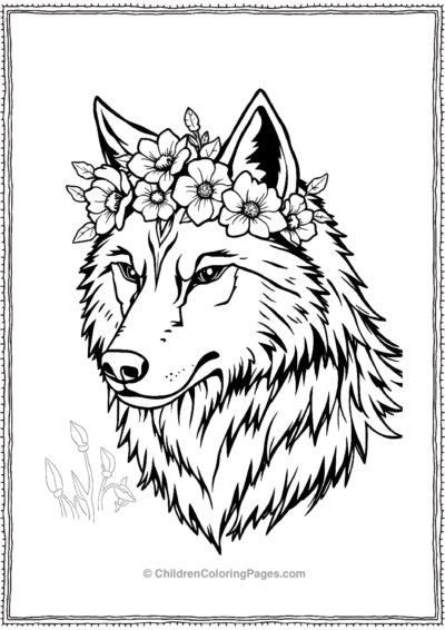 Werewolf-With-A-Flower-Crown Free PDF Printable