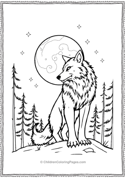 Werewolf-in-a-Forest Free PDF Printable