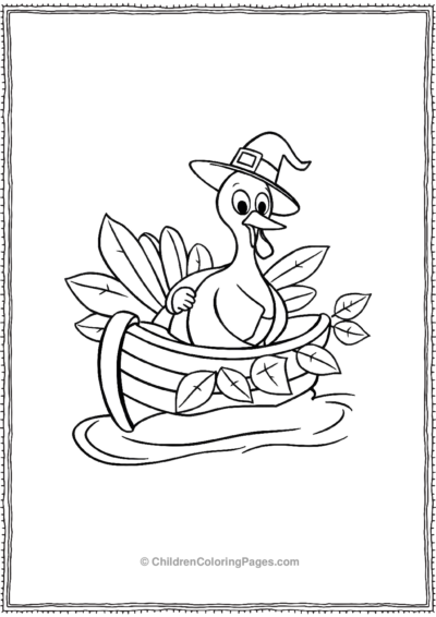 Whimsical-Turkey-Sailing-A-Boat Free PDF Printable