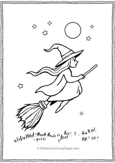 Witchs-Broomstick-with-Stars Free PDF Printable