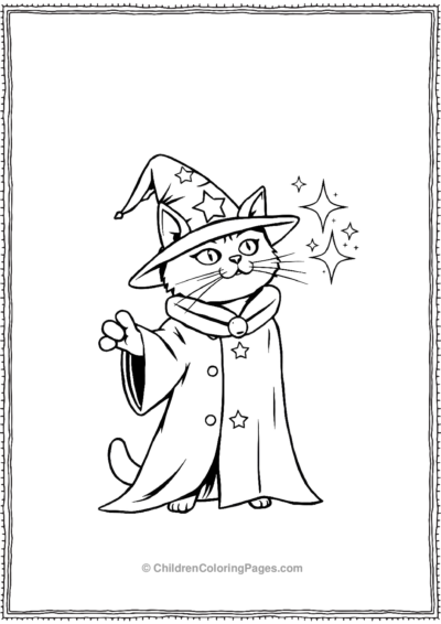 Wizard-Cat-Casting-Spells Free PDF Printable