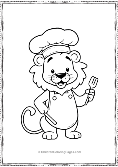 A-chef-lion Free PDF Printable