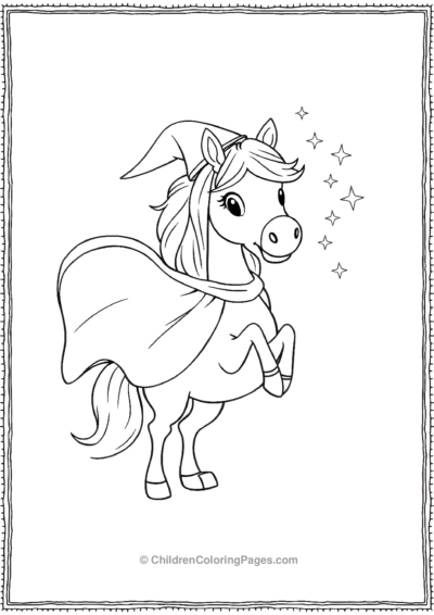 A-wizard-anime-horse Free PDF Printable