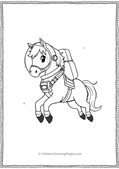 Anime-astronaut-horse Free PDF Printable