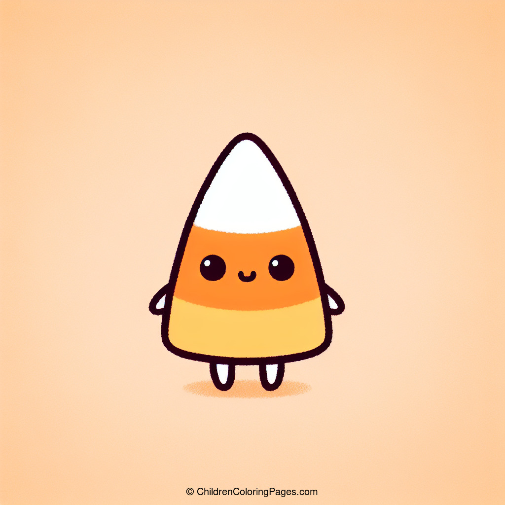 Candy Corn Characters Drawing 1