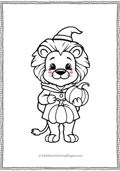 Cartoon-Halloween-lion Free PDF Printable