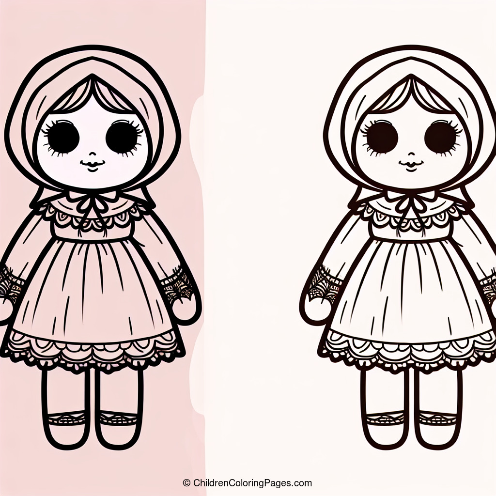 Creepy Doll Drawing