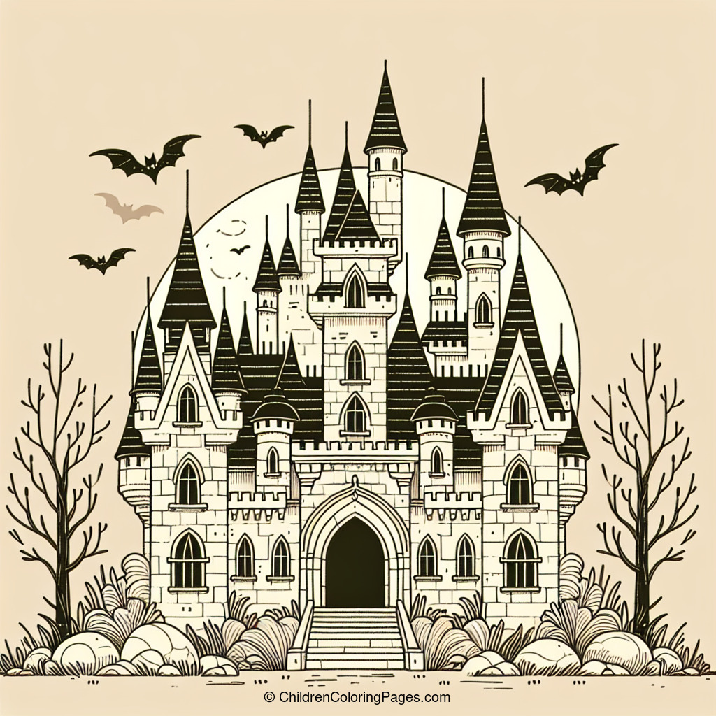 Dracula S Castle Drawing