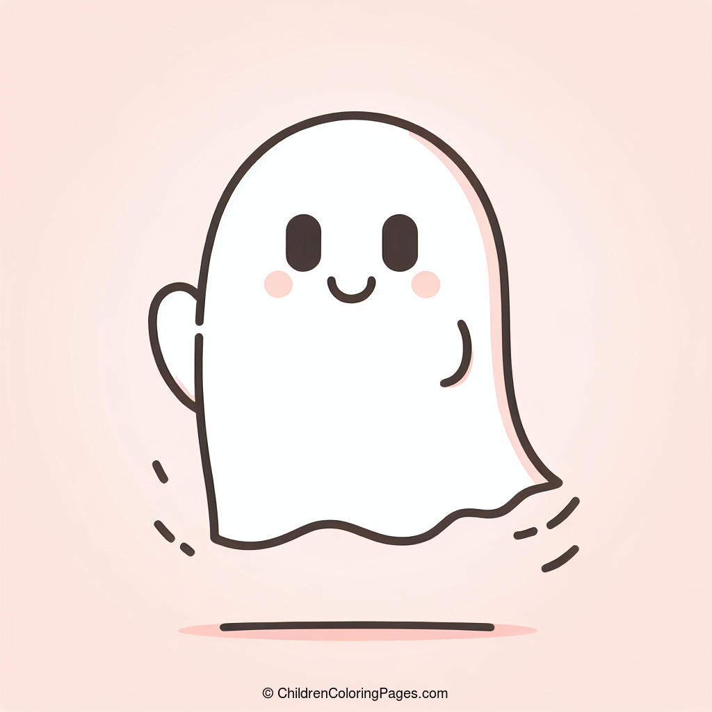 Friendly Ghosts Drawing