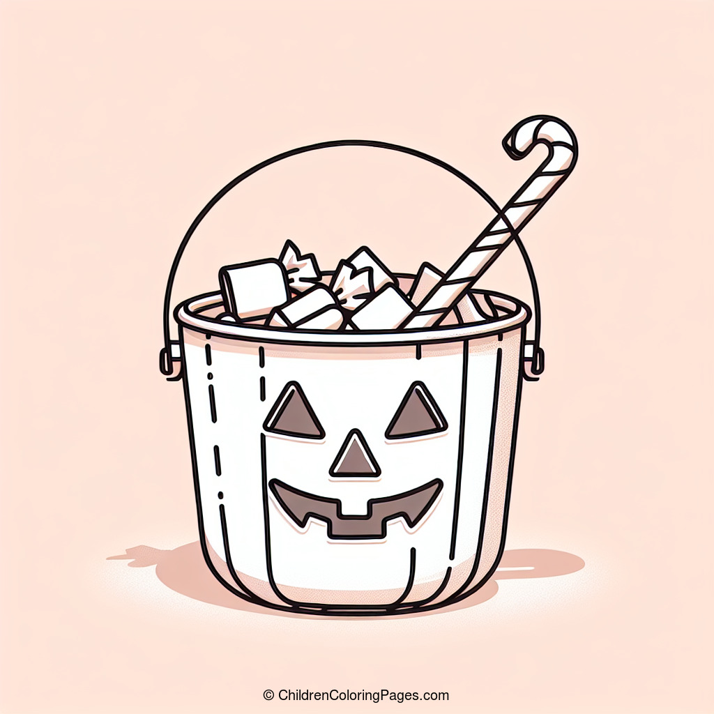 Halloween Candy Bucket Drawing