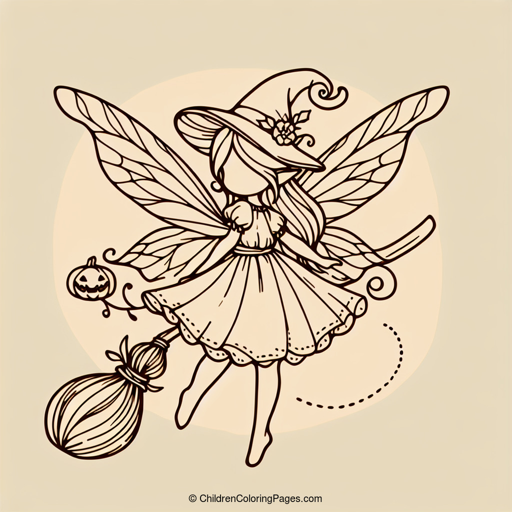 Halloween Fairy Drawing