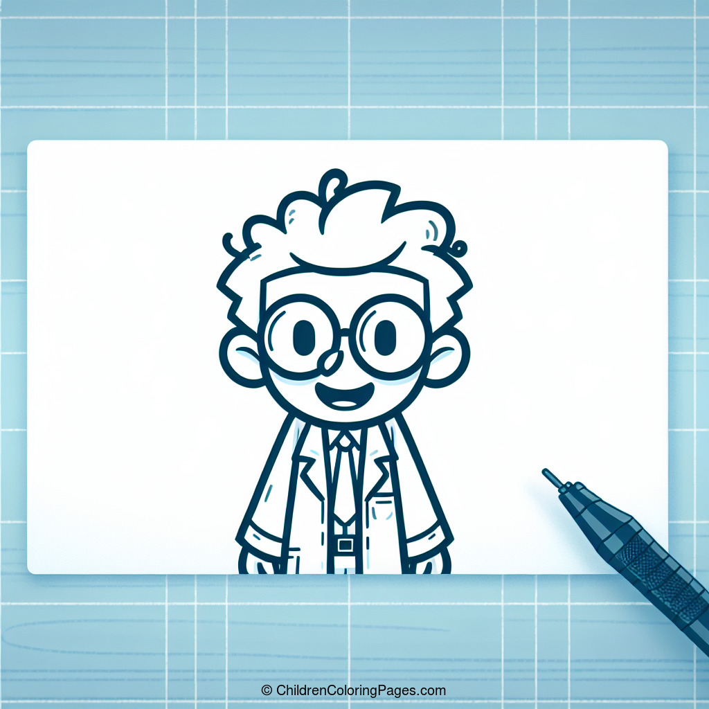 Mad Scientist S Lab Drawing