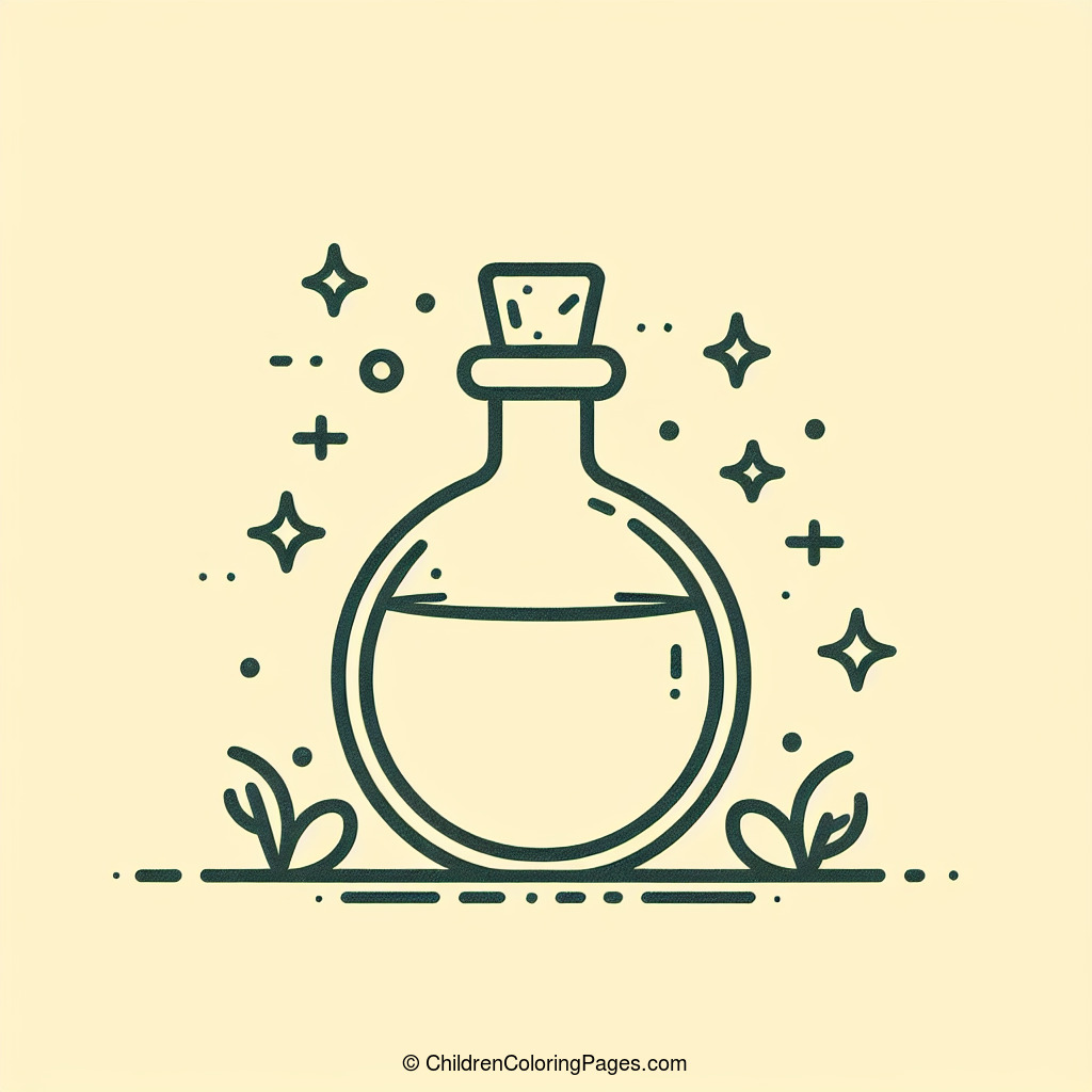 Magic Potion Bottle Drawing