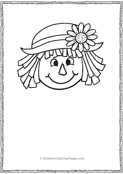 Smiling Scarecrow Free PDF Printable