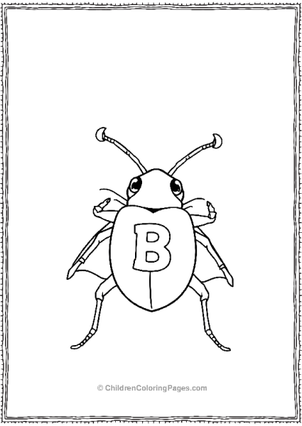 A Beetle With A Tiny Superhero Cape And A Big B Free PDF Printable