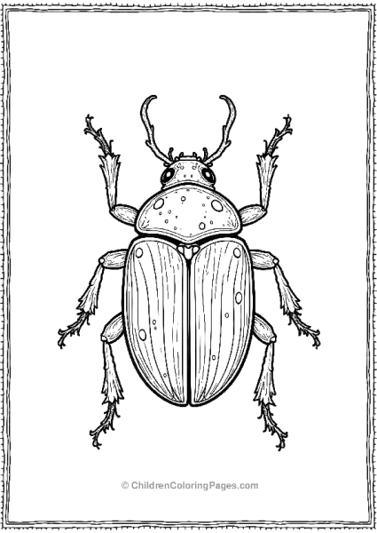 A Beetle With Elaborate Markings On Its Shell Glow Free PDF Printable