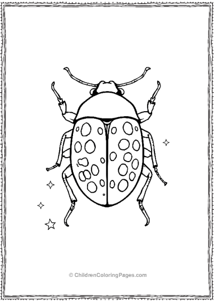 A Beetle With Leopard Spots On Its Back Free PDF Printable