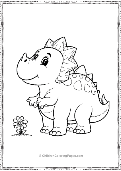 A Cartoon Ankylosaurus With Large Rounded Features Free PDF Printable